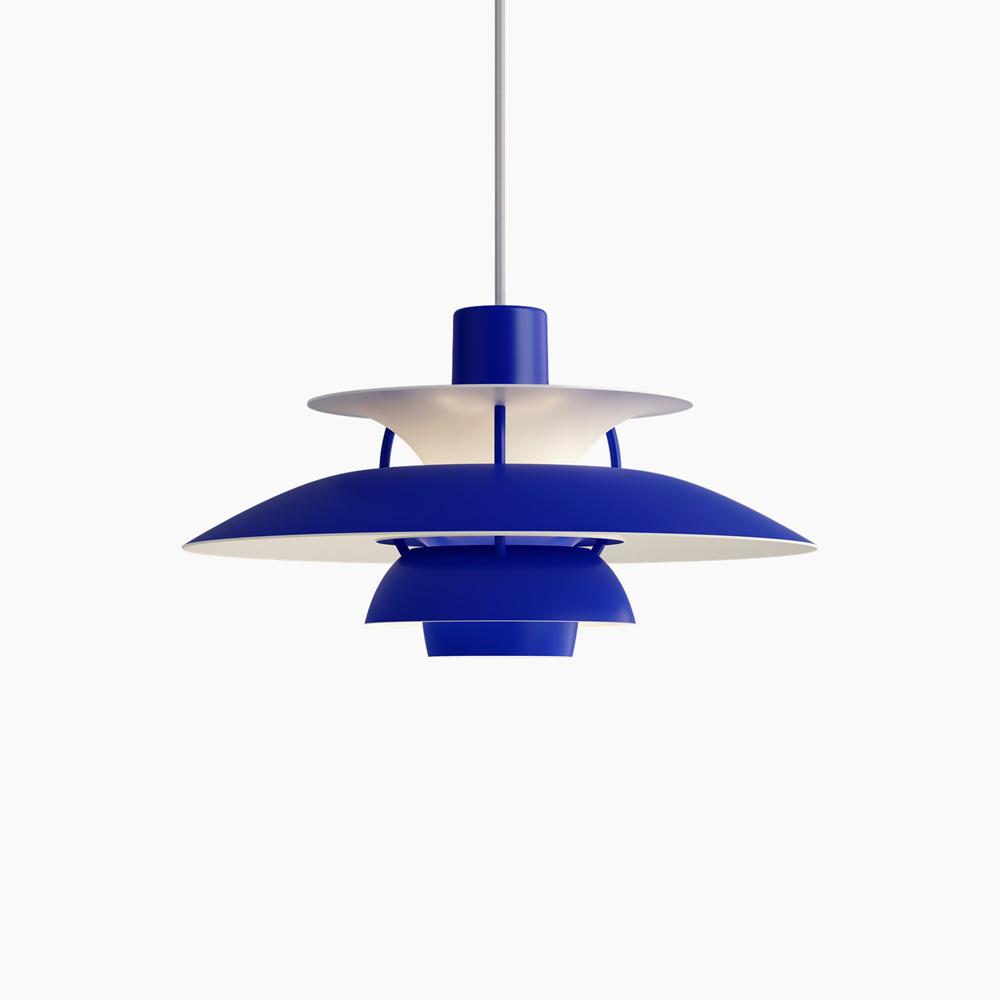 PH5 Mini Pendant Lamp hanging lamps Louis Poulsen Monochrome Blue