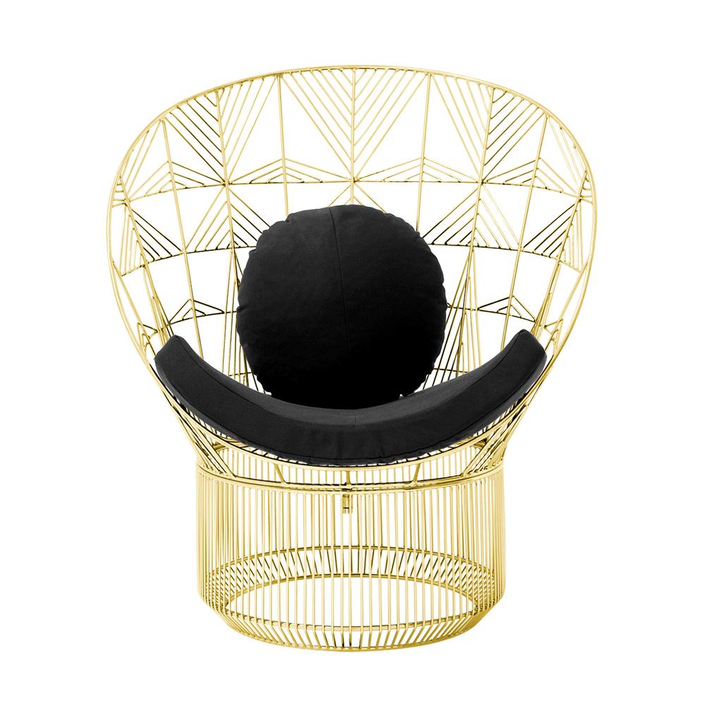 Peacock Pad & Round Throw Pillow Accessories Bend Goods Black