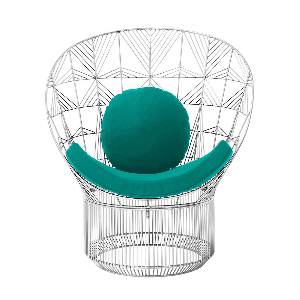 Peacock Pad & Round Throw Pillow Accessories Bend Goods Teal