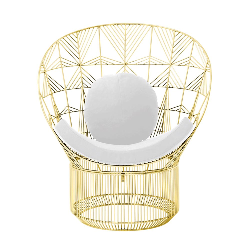 Peacock Pad & Round Throw Pillow Accessories Bend Goods White