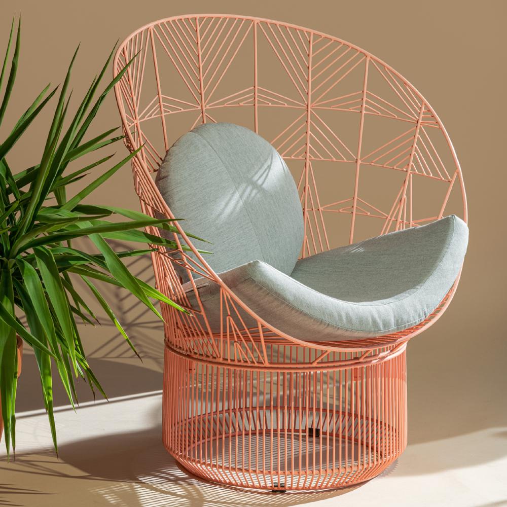 Peacock Pad & Round Throw Pillow Accessories Bend Goods