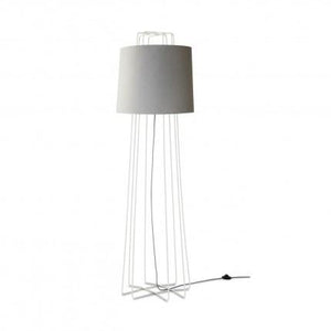 Perimeter Floor Lamp Floor Lamps BluDot White Stand / Grey Shade 