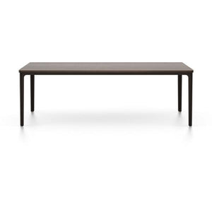 Plate Rectangular Table Coffee Tables Vitra 44.5"L x 28" W - smoked oak top - chocolate base 