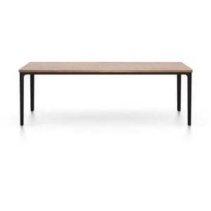 Plate Rectangular Table Coffee Tables Vitra 44.5"L x 28" W - Walnut top - chocolate base 