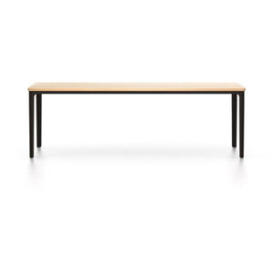 Plate Rectangular Table Coffee Tables Vitra 44.5"L x 16.25" W - Natural oak top - chocolate base 