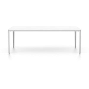 Plate Rectangular Table Coffee Tables Vitra 44.5"L x 28" W - MDF White Top - White Base 