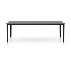 Plate Rectangular Table Coffee Tables Vitra 44.5"L x 28" W - MDF Chocolate Top - Chocolate Base 