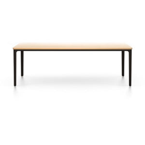 Plate Rectangular Table Coffee Tables Vitra 44.5"L x 28" W - Natural oak top - chocolate base 