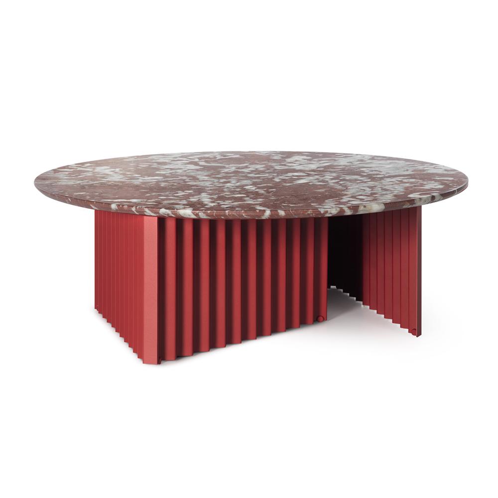 Plec Round Coffee Table Coffee Tables RS Barcelona Large Red Francia Marble
