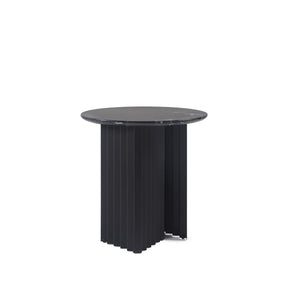 Plec Round Coffee Table Coffee Tables RS Barcelona Small Black Marquina Marble 