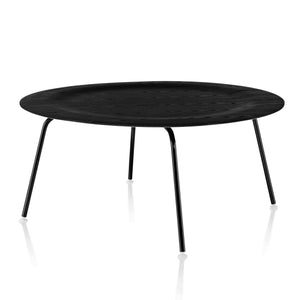 Eames Molded Plywood Coffee Table - Metal Base Coffee Tables herman miller Ebony +$50.00 Black Base 