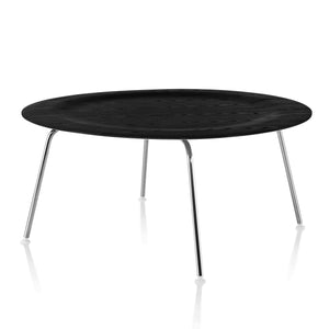 Eames Molded Plywood Coffee Table - Metal Base Coffee Tables herman miller Ebony +$50.00 Trivalent Chrome Base +$20.00 