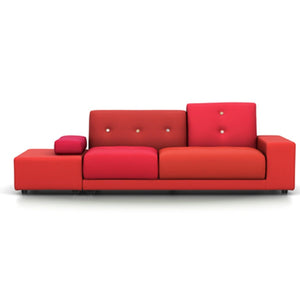 Polder Sofa Sofa Vitra armrest right / sitting left red 