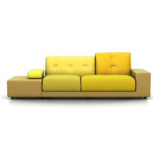 Polder Sofa Sofa Vitra armrest right / sitting left golden yellow 