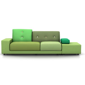 Polder Sofa Sofa Vitra armrest left / sitting right green 