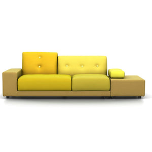 Polder Sofa Sofa Vitra armrest left / sitting right golden yellow 