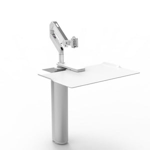 QuickStand Under Desk Desks humanscale White M8 Monitor Arm Mount (Arm Sold Separately) 