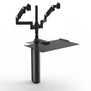 QuickStand Under Desk Desks humanscale Black M/Flex Monitor Arm Mount (Arm Sold Separately) 