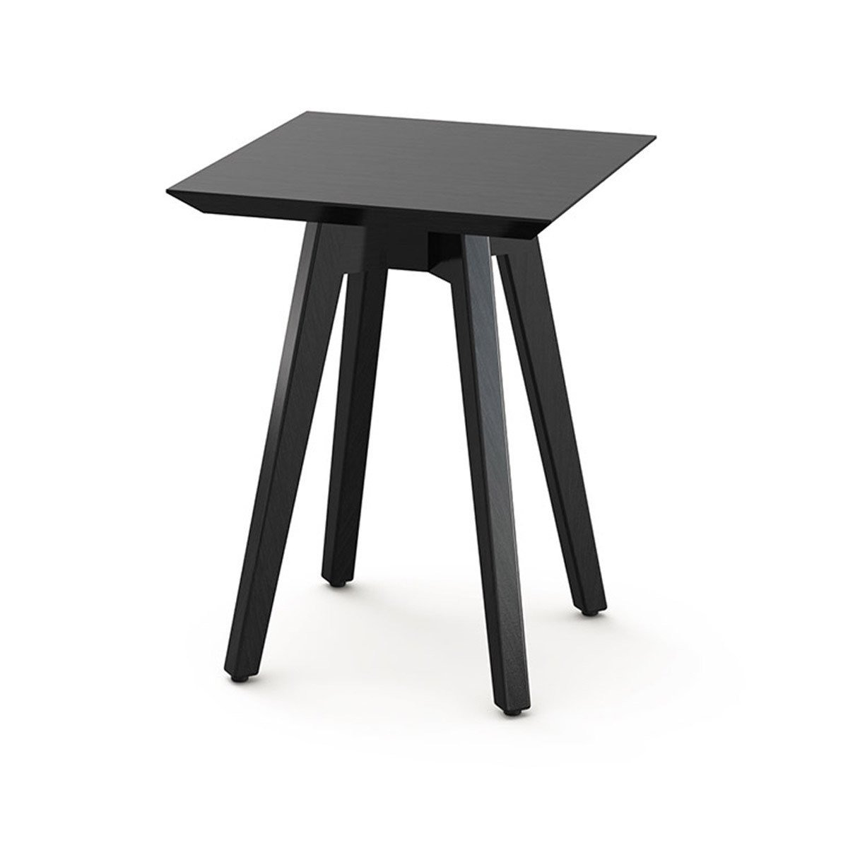 Risom Square Side Table side/end table Knoll Ebonized Walnut