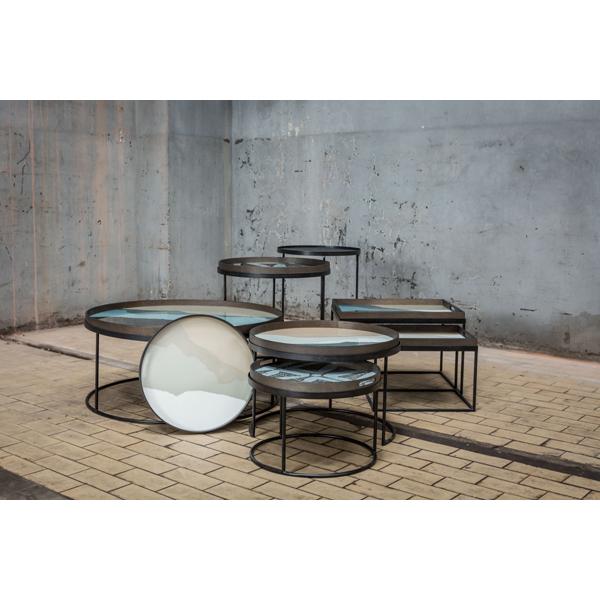Round Tray Coffee Table Set Coffee table Ethnicraft