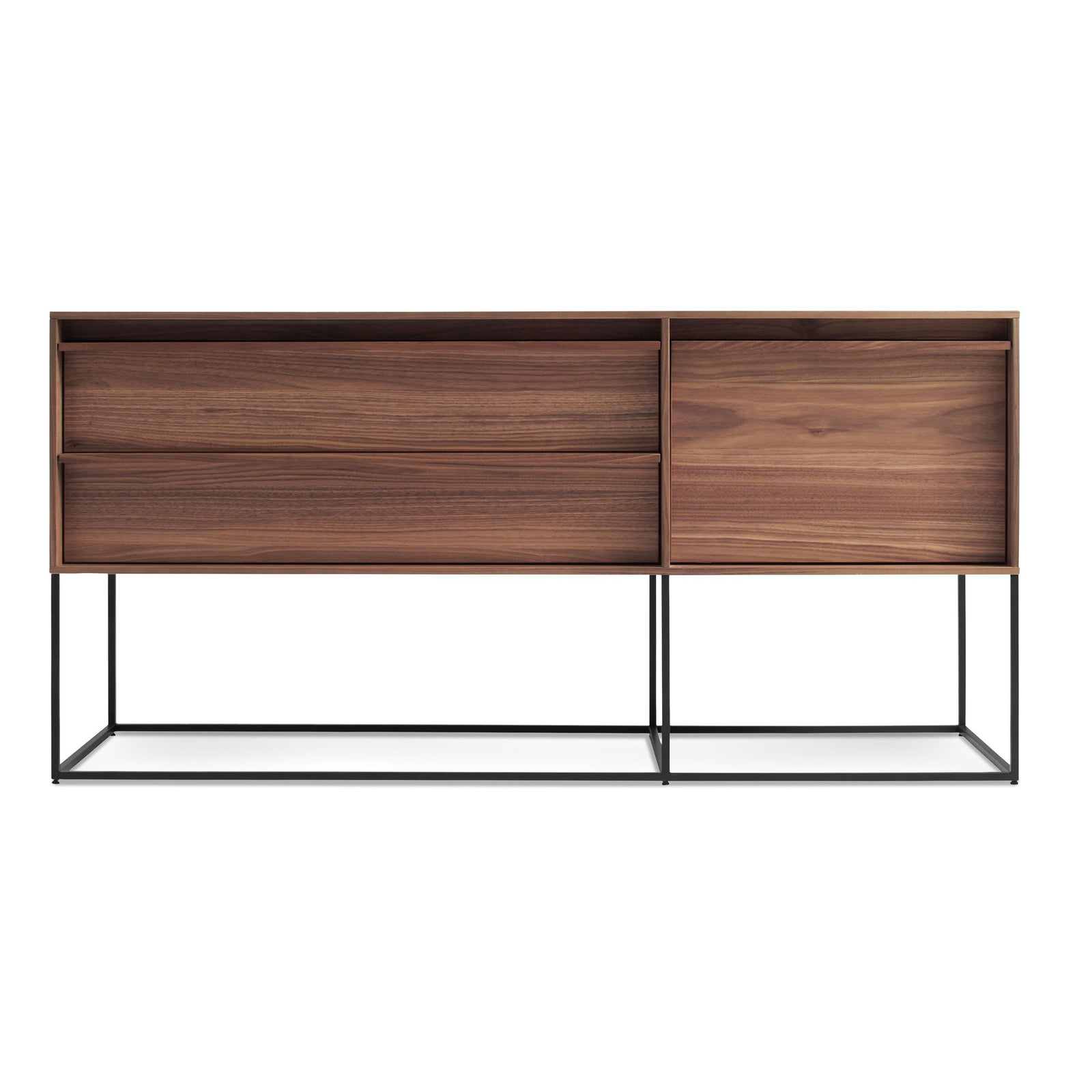 Rule 1 Door / 2 Drawer Console Console Table BluDot Walnut +$100.00