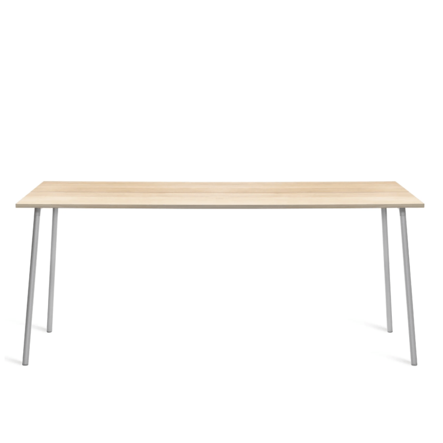 Emeco Run Table 96" table Emeco Aluminum Base /Accoya Top Finish
