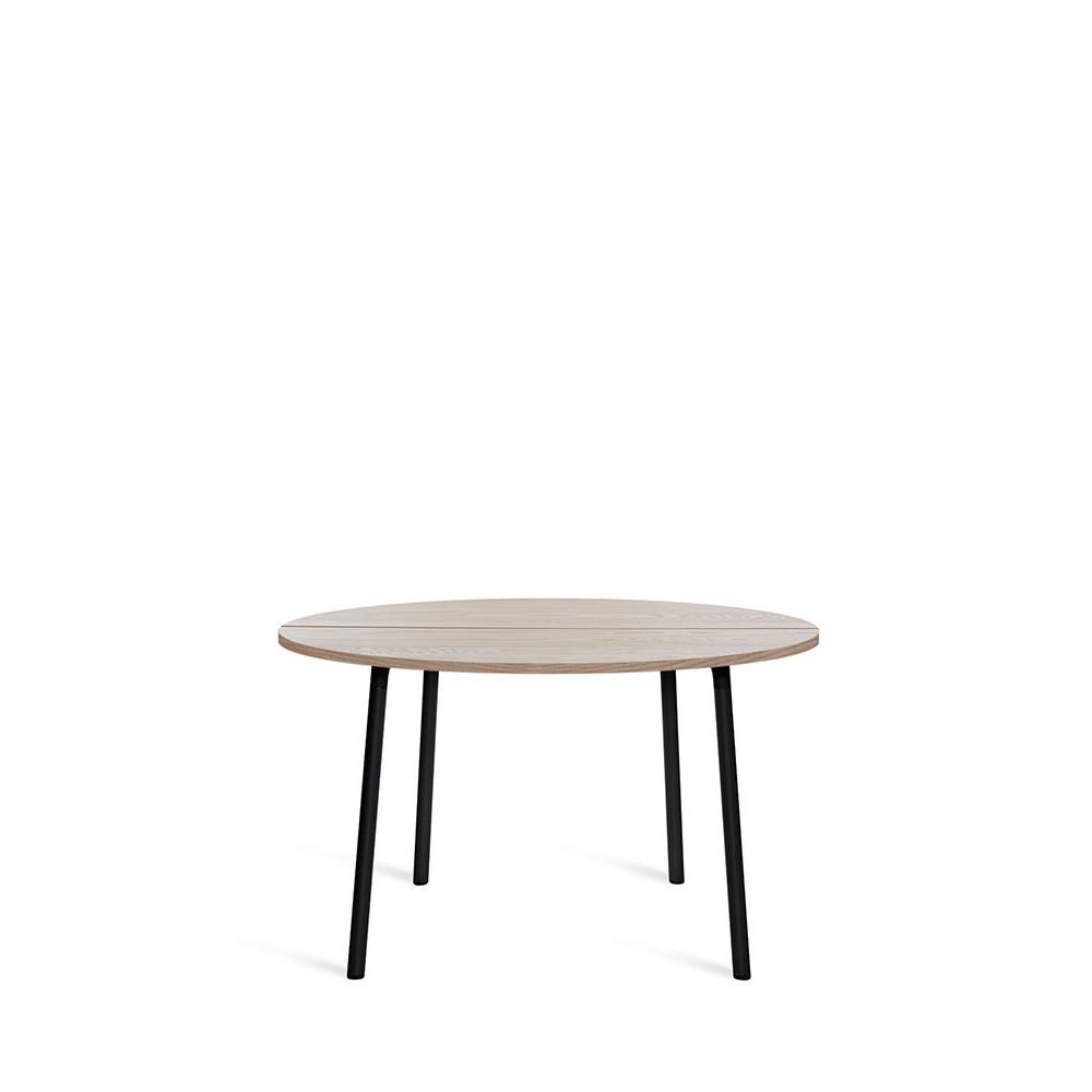 Run Cafe Table 42" Coffee Tables Emeco Black powder coated frame - Ash Top Finish
