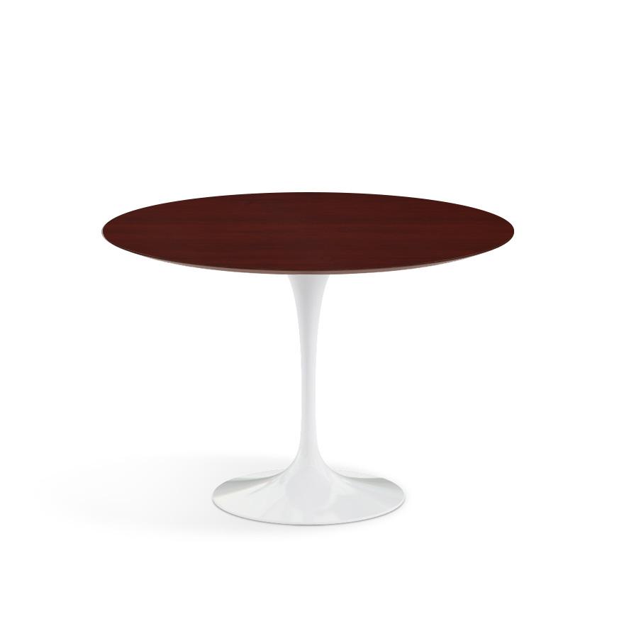 Saarinen 42" Round Dining Table Dining Tables Knoll White Reff Dark Cherry