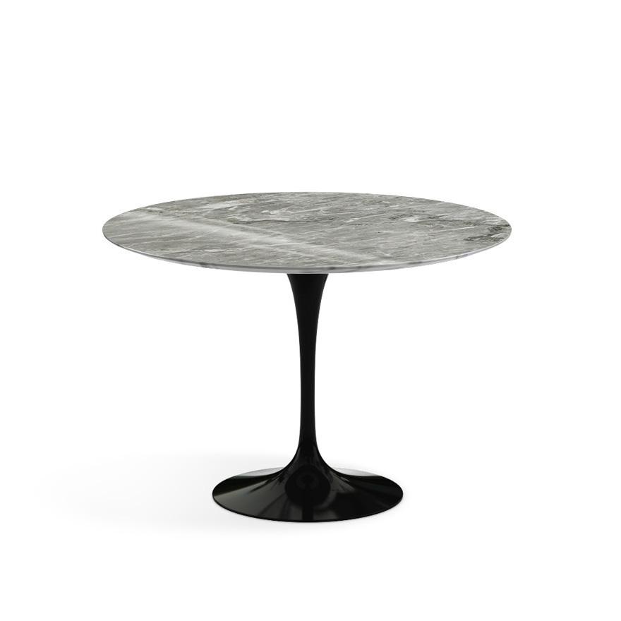 Saarinen 42" Round Dining Table Dining Tables Knoll Black Grey Coated Marble