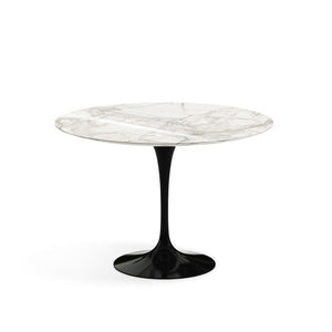 Saarinen 42" Round Dining Table Dining Tables Knoll Black Calacatta Coated Marble 
