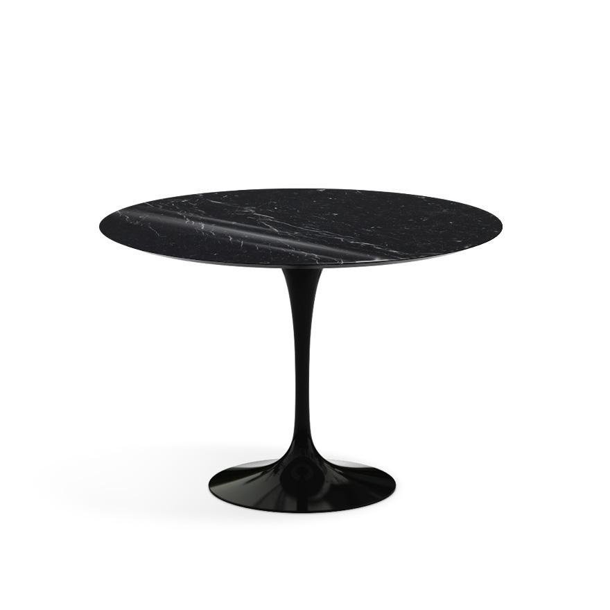 Saarinen 42" Round Dining Table Dining Tables Knoll Black Nero Marquina Coated Marble