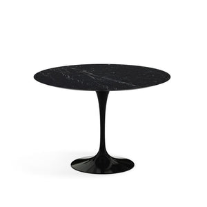 Saarinen 42" Round Dining Table Dining Tables Knoll Black Nero Marquina Satin Coated Marble 