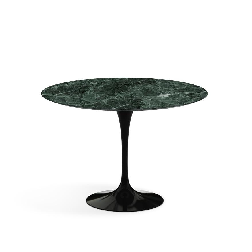 Saarinen 42" Round Dining Table Dining Tables Knoll Black Verde Alpi Satin Coated Marble