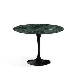 Saarinen 42" Round Dining Table Dining Tables Knoll Black Verde Alpi Satin Coated Marble 