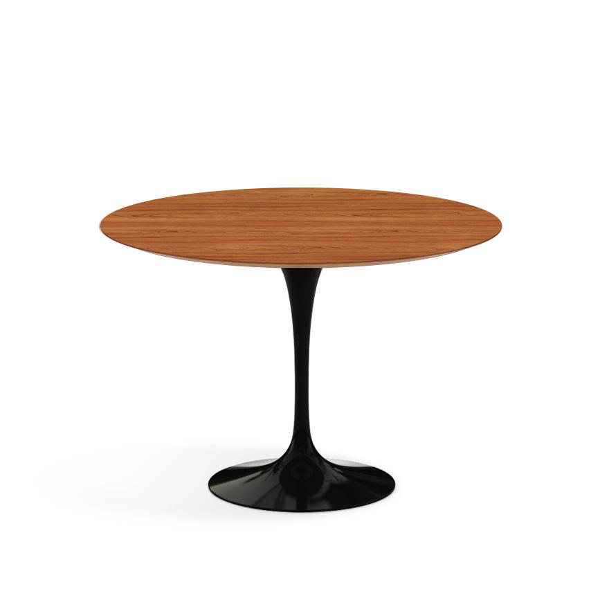 Saarinen 42" Round Dining Table Dining Tables Knoll Black Teak