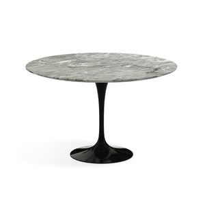 Saarinen 47" Round Dining Table Tables Knoll Grey marble, Satin finish
