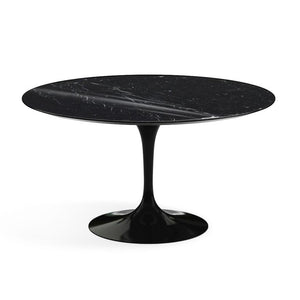 Saarinen 54" Round Dining Table Dining Tables Knoll Black Nero Marquina marble, Shiny finish 