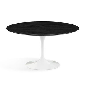 Saarinen 54" Round Dining Table Dining Tables Knoll White Ebonized Walnut 
