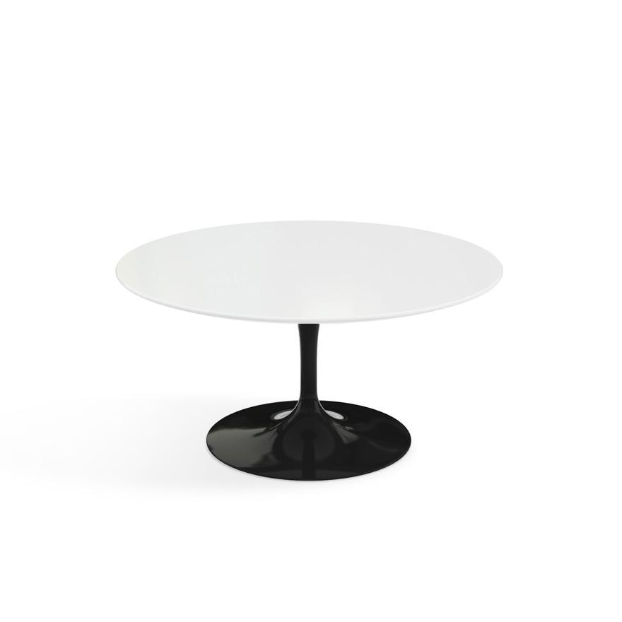 Saarinen Coffee Table - 35" Round Coffee Tables Knoll Black Carrara, Natural