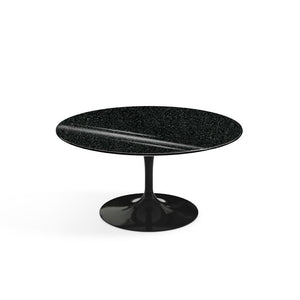 Saarinen Coffee Table - 35" Round Coffee Tables Knoll Black Black Andes, Granite 