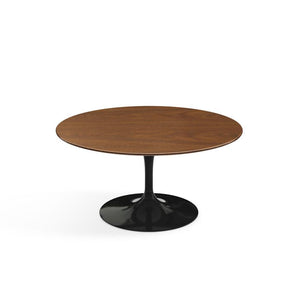 Saarinen Coffee Table - 35" Round Coffee Tables Knoll Black Light Walnut 