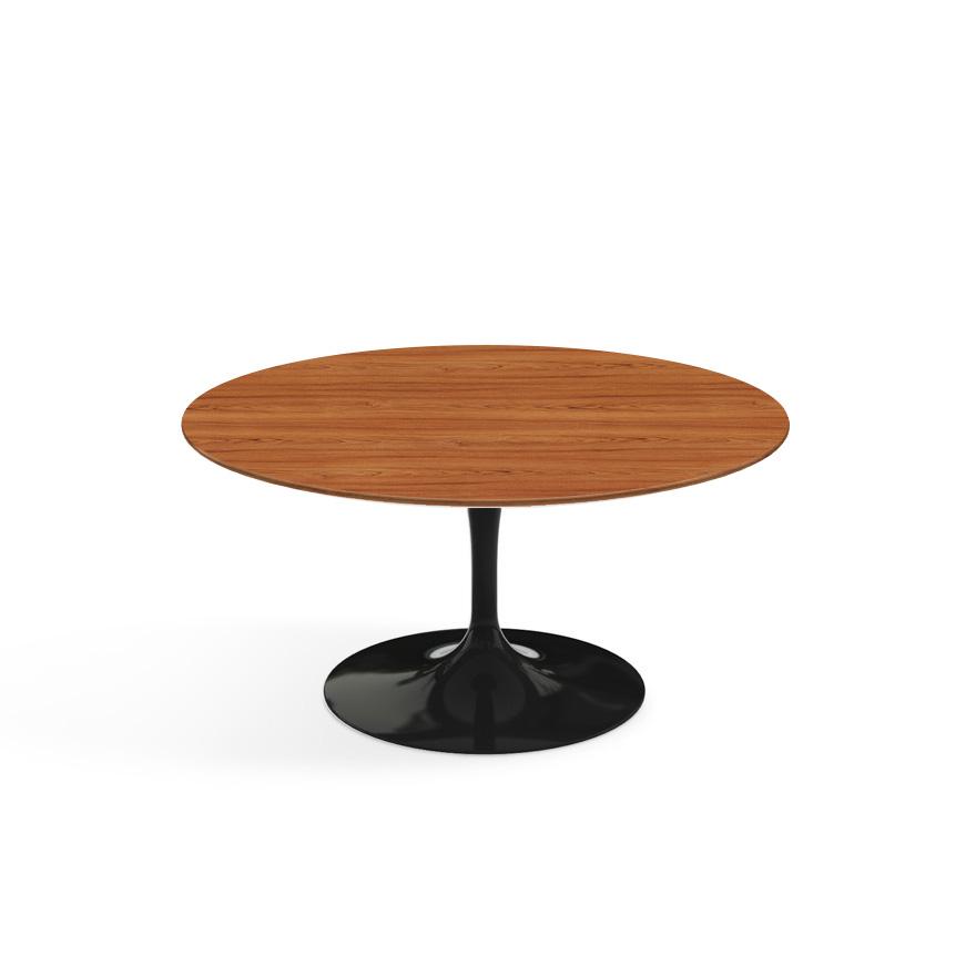 Saarinen Coffee Table - 35" Round Coffee Tables Knoll Black Teak