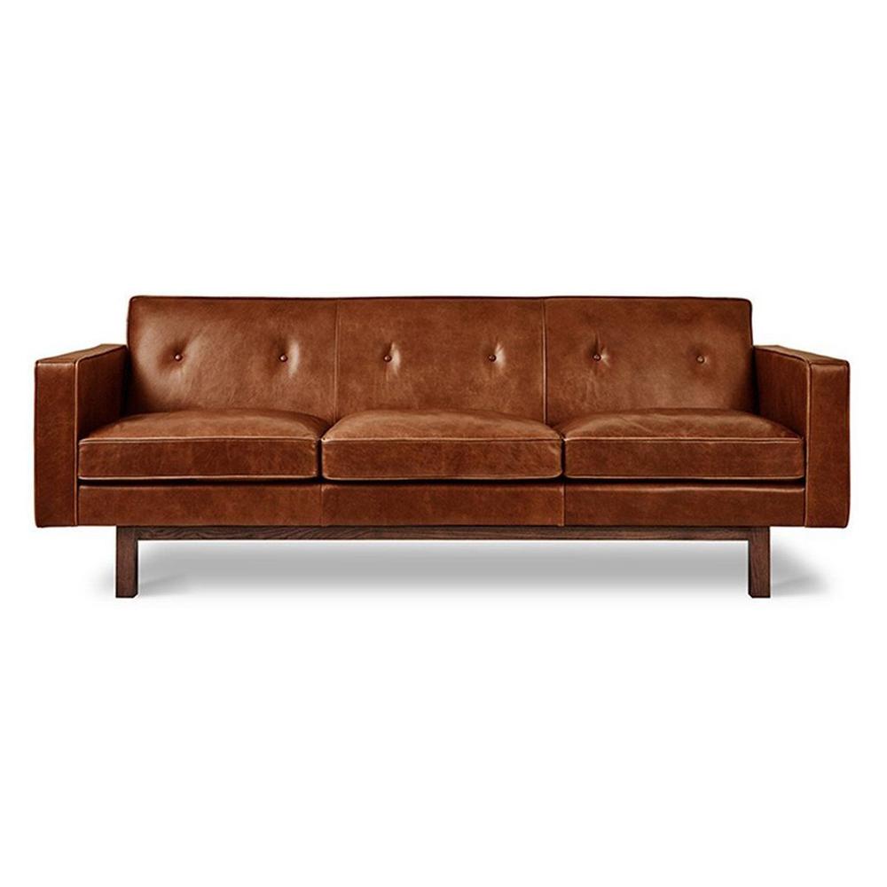 Embassy Sofa Sofa Gus Modern Saddle Brown Leather