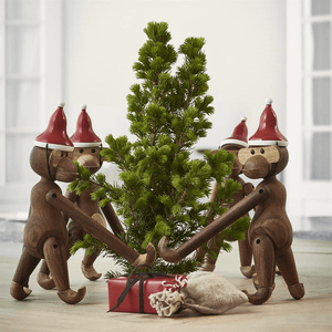 Santa Hat for Small Monkey Wooden Animals Kay Bojesen 