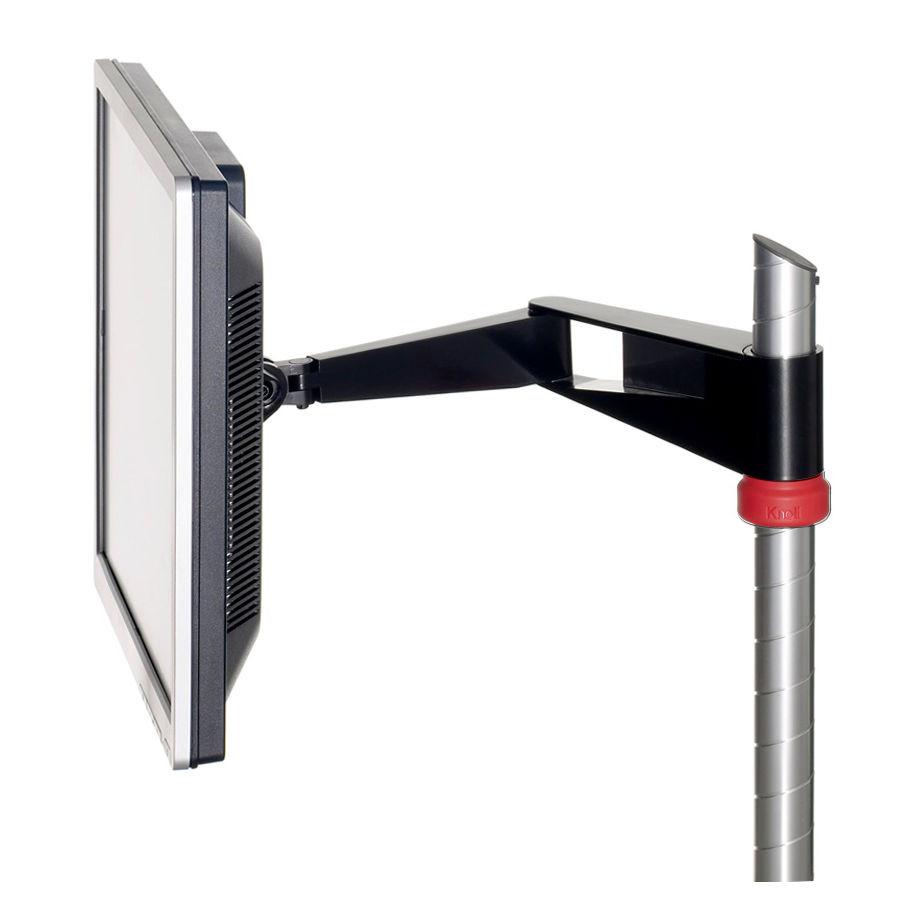 Sapper Single Monitor Arm Accessories Knoll Jet Black Red