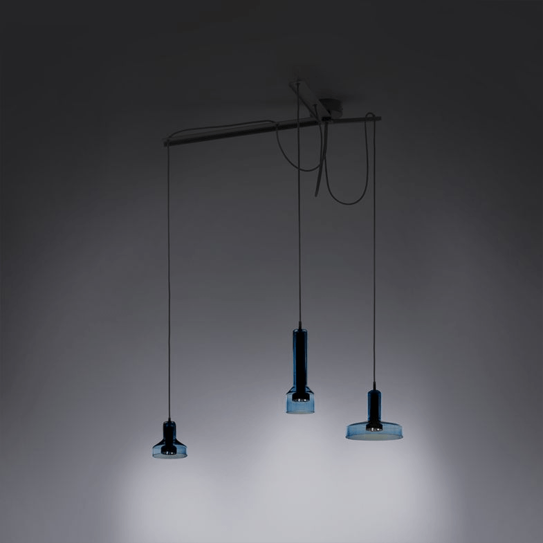 Stab Light Suspension suspension lamps Artemide Triple Acqua Clear