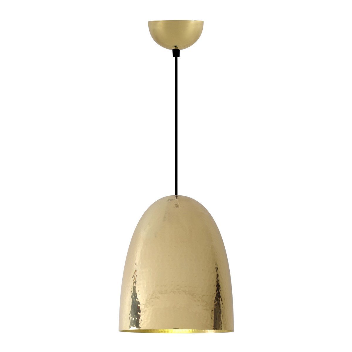 Stanley Medium Pendant Light suspension lamps Original BTC Hammered Polished Brass