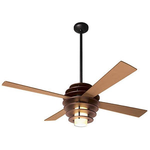Stella Ceiling Fan In Mahogany/dark Bronze Ceiling Fans Modern Fan Co Maple 17W LED 002 Fan and Light - 3 wires +$25.00