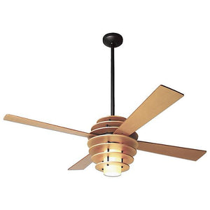 Stella Ceiling Fan In Maple/dark Bronze Ceiling Fans Modern Fan Co Maple 17W LED 002 Fan and Light - 3 wires +$25.00