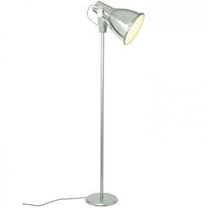 Stirrup 3 Floor Light Floor Lamps Original BTC Etched Glass Natural Aluminium 
